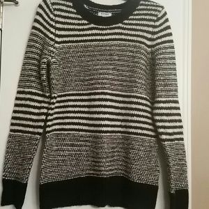 Black and ivory stripped sweater