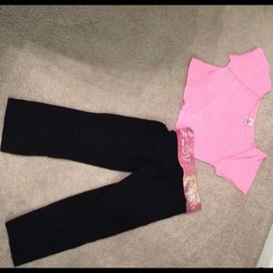 VS Pink bundle yoga pants and top