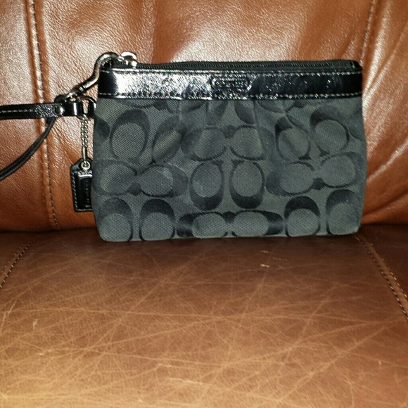 Black Coach Wristlet