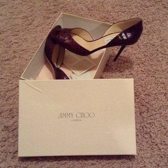 Jimmy Choose leather peep toe pump - Picture 1 of 4