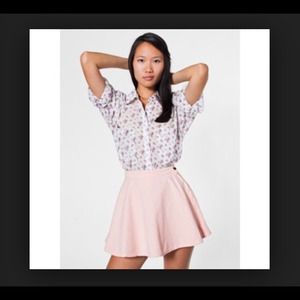 American apparel pink circle skirt