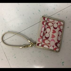 Coach id wristlet