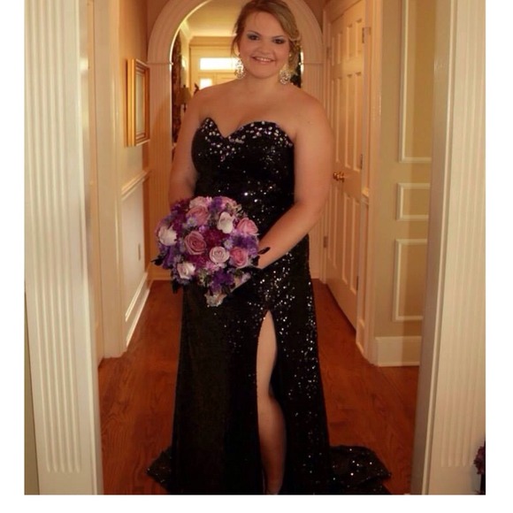 Full Sequin Prom Dress