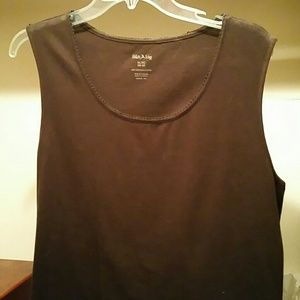 Brown tank top