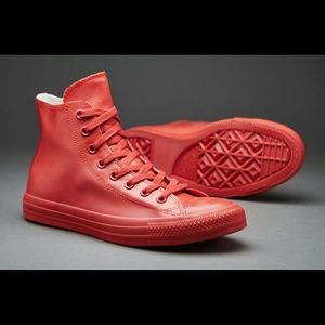 Unisex Red Rubber/waterproof  Converse