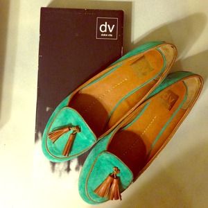 Dolce Vita - damala style loafers; mint suede