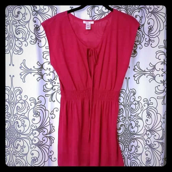 Pink loose sleeveless shirt