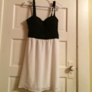 Black and white dress