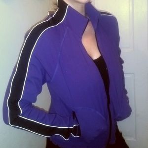 **NWT** BEBE SPORT PURPLE ZIP UP WORK OUT JACKET