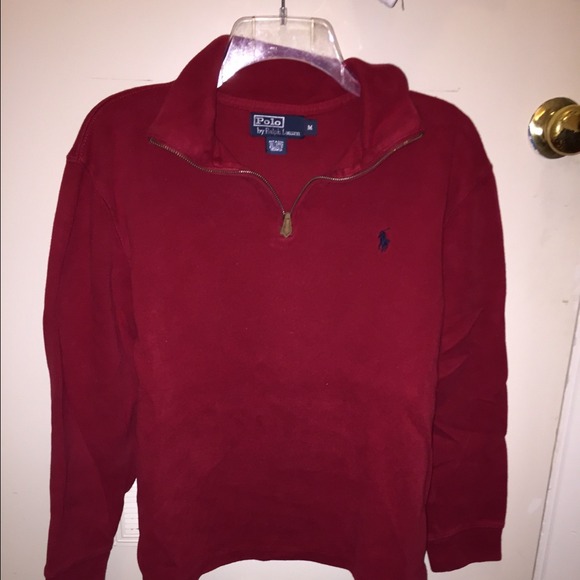 Red POLO pullover