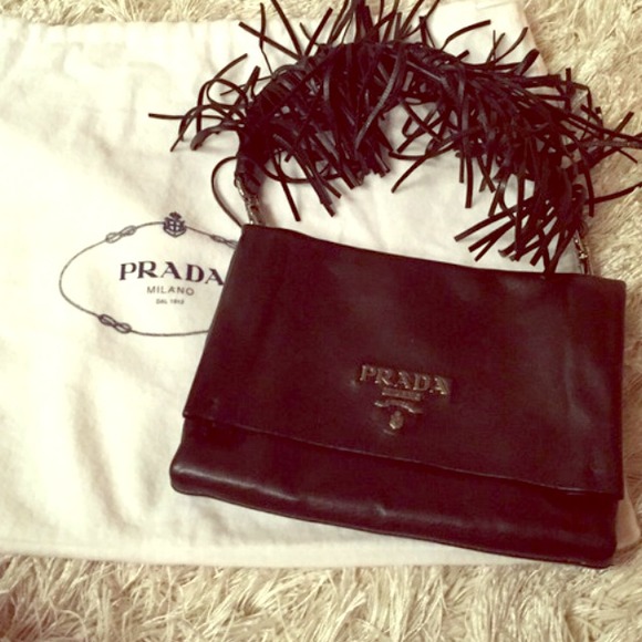 Prada Handbags - Gorgeous Prada Fringe Convertible Handbag