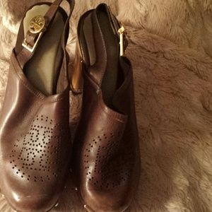 Tory Burch Brown Clogs.REDUCED PRICE !!!