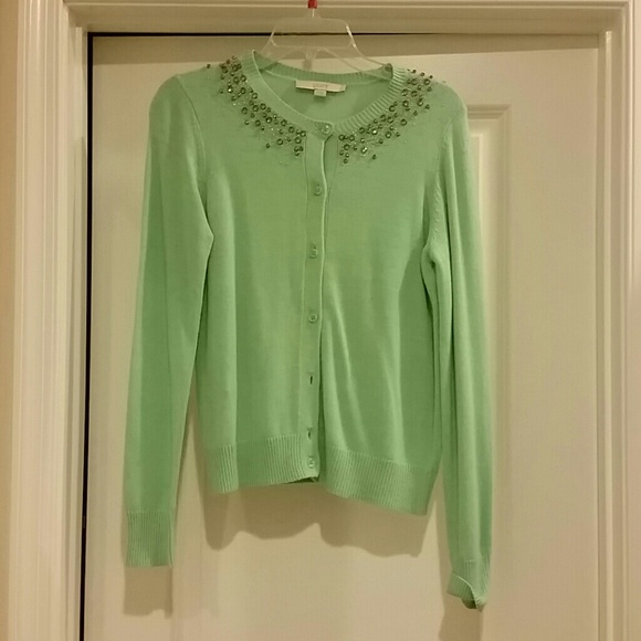 ****sold******Embellished seafoam sweater