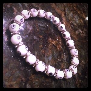 Evil eye bracelet with rhinestones 💎👀💎