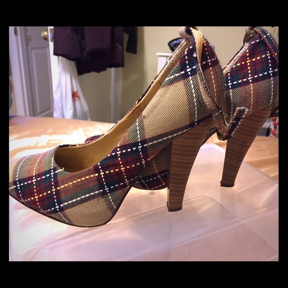 Plaid Heels