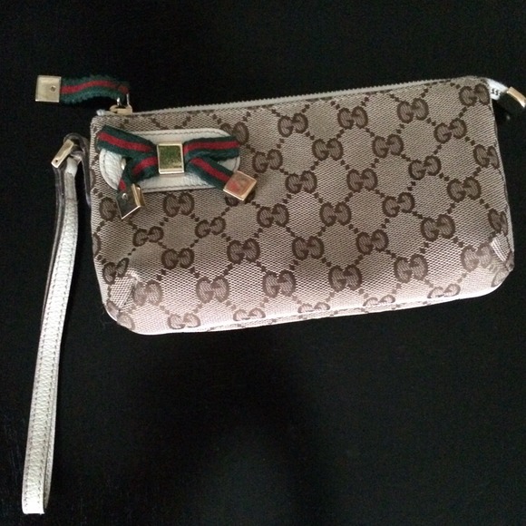 Gucci Clutch -Beige/Brown