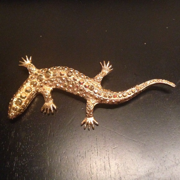 Gold-Tone Reptile Pin