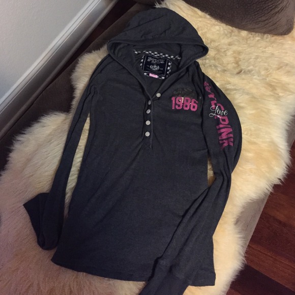 Victoria Secret Pink Long Sleeve with Hoodie