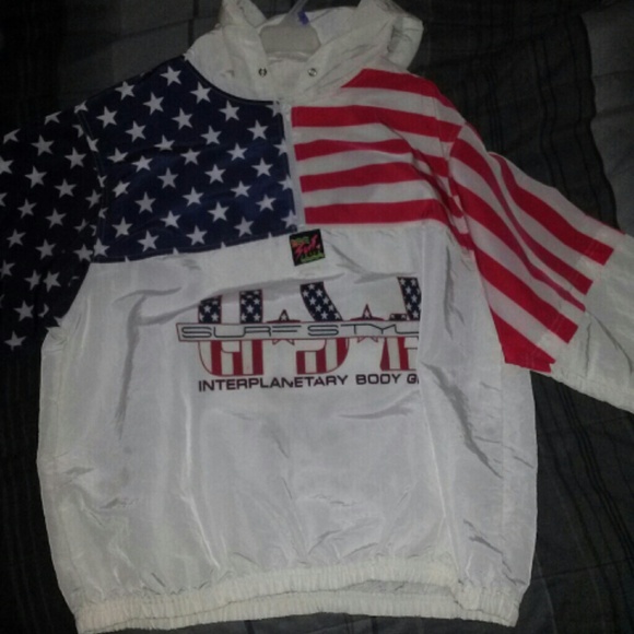 American Flag Rain Jacket