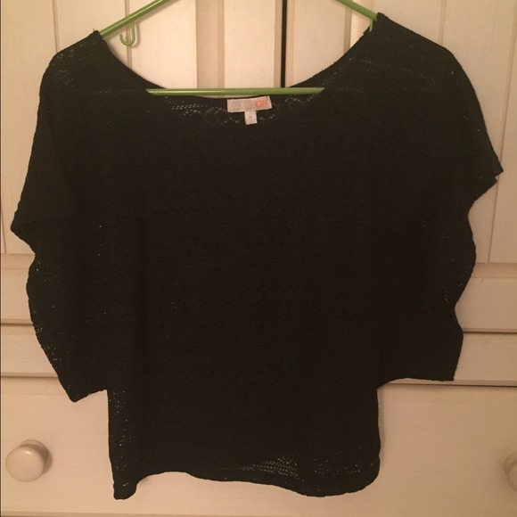 Black lace top
