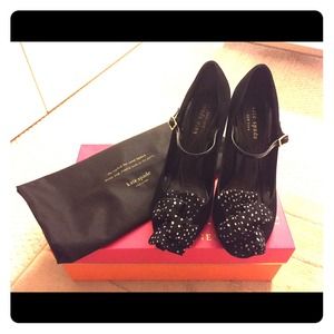 Kate Spade Darla Black Suede Pump