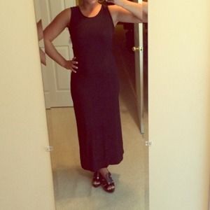Classy black dress.