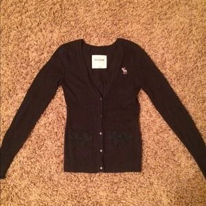 Abercrombie detailed cardigan sweater