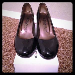 Patent leather heels