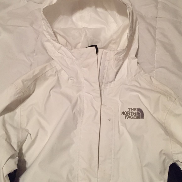The North Face Outerwear - North Face White Rain Jacket/Wind Breaker