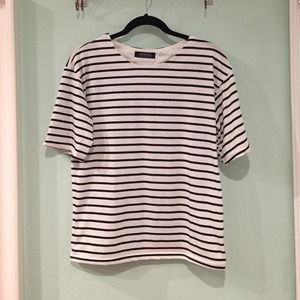 Oversized striped shirt