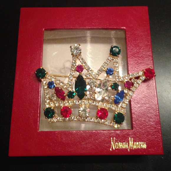 Neiman Marcus Crown Broach Pin