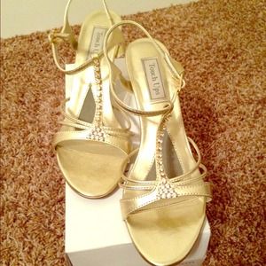 Gold Strap heel