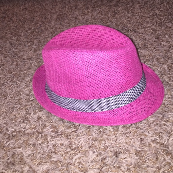 Hot pink fedora