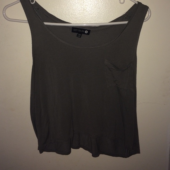 Dark green/grayish shirt from cotton on
