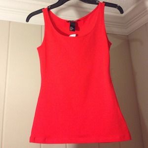 H&M coral tank top
