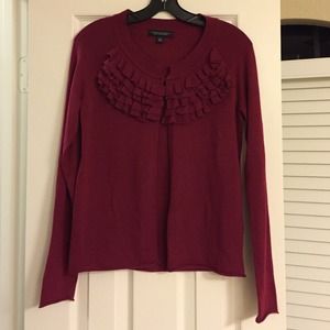 BR Ruffle Cardigan
