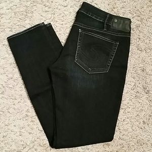 Silver Aiko Skinny Jeans