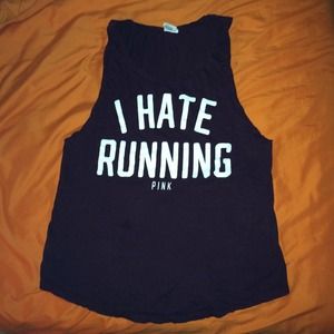 PINK Maroon tank top