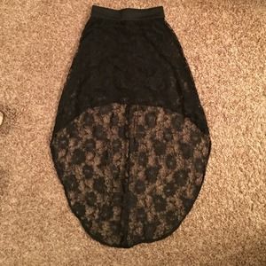 Black Lace Skirt