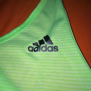 Lime green Adidas razor back tank