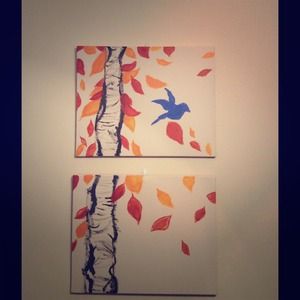 An original painting by me! A fall scene