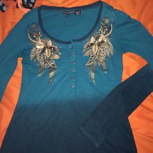 Blue ombré Miss Me shirt