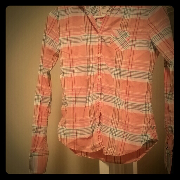 American Eagle button up.