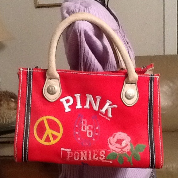 PINK Victoria's Secret Handbags - Victoria Secrets Pink vintage bag