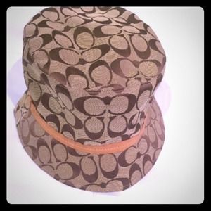 Authentic Coach signature bucket hat