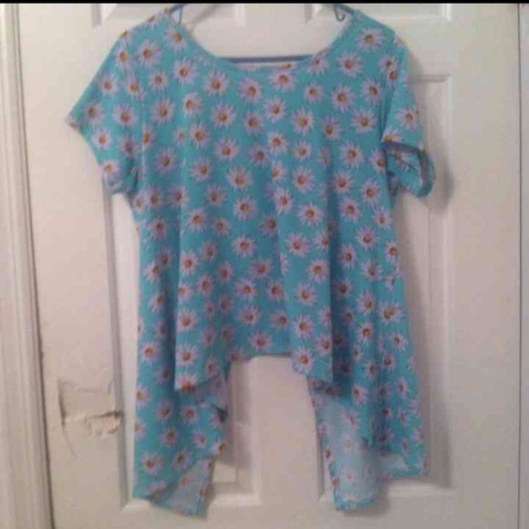 Mint Daisy Open Back Top