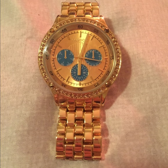 Topshop "Freedom" brand new gold watch