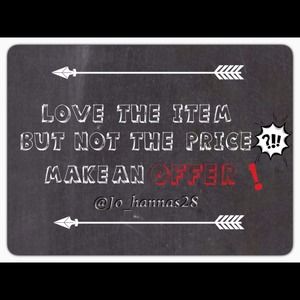 Please make offers using the offer button.