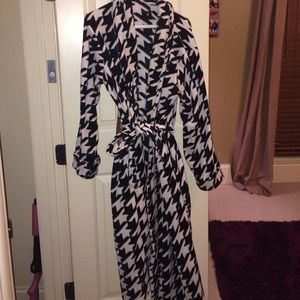 Black and white robe