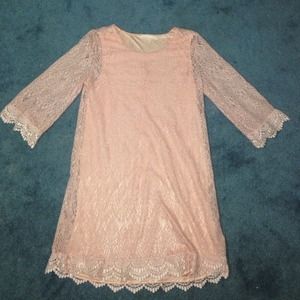 Peach Lace Dress - H&M